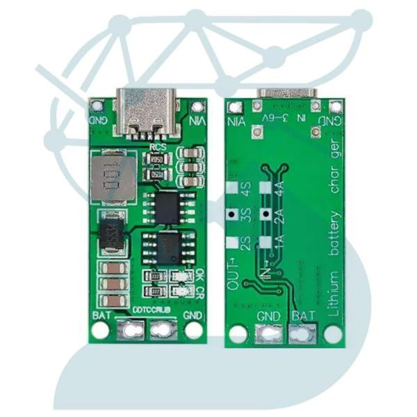 ماژول شارژر باتری لیتیومی 3CELL 2A با ورودی Type-C